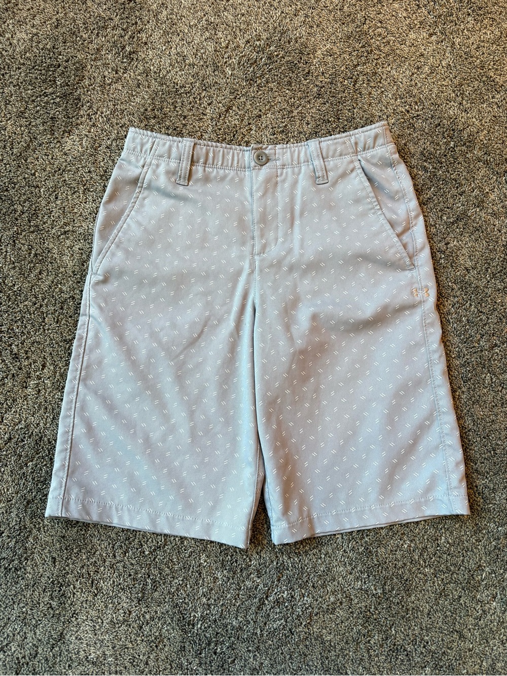 Under Armour Light Gray Micro-Pattern Shorts